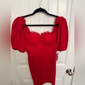 Haute Monde Red Minidress